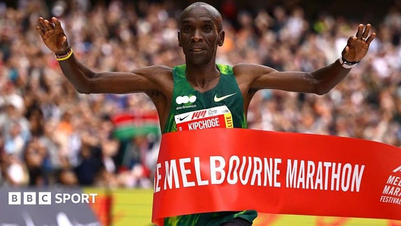 Eliud Kipchoge pulvérise le record du marathon de Melbourne à 41 ans