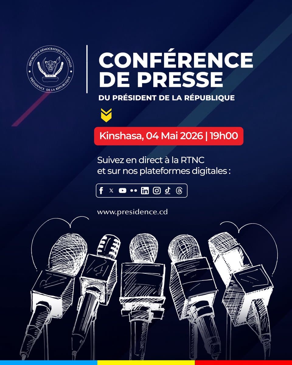 Conférence de presse de Félix Tshisekedi reportée au 6 mai article de nouvelles politics – Dernier article de nouvelles