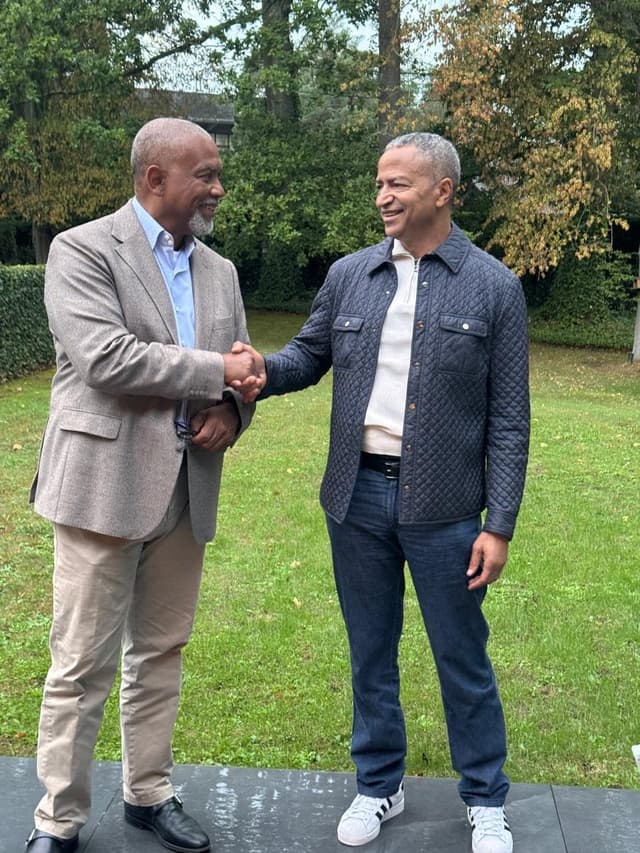 Moïse Katumbi et son directeur de cabinet Olivier Kamitatu réunis ce samedi