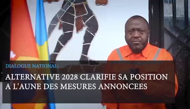 Alternative 2028 suspend son jugement sur le dialogue national annoncé par Tshisekedi