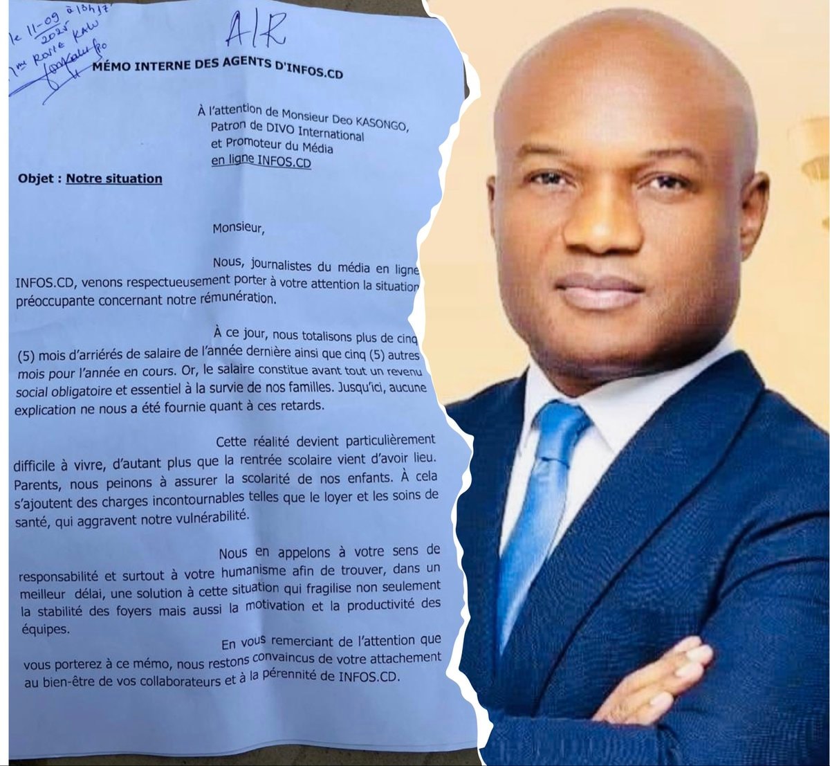 RDC : Les journalistes d'Infos.cd accumulent 13 mois de salaires impayés article de nouvelles society – Dernier article de...