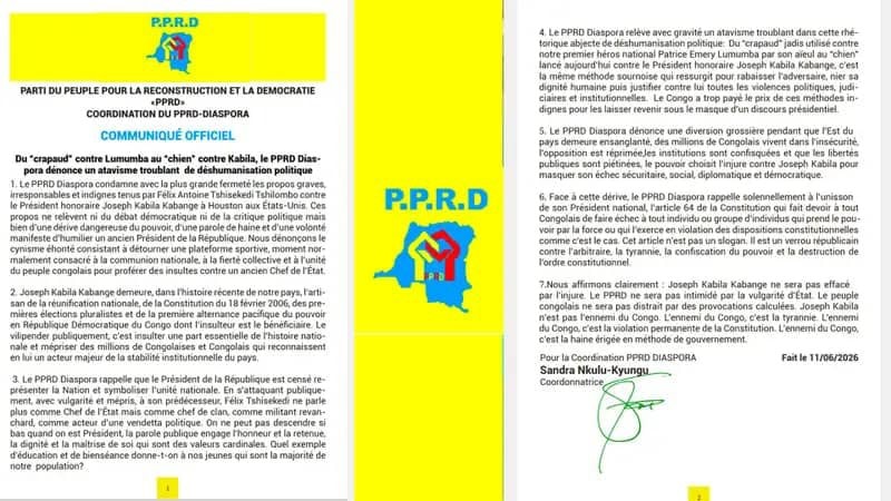 Le PPRD dénonce les propos du chef de l'État lors d'un événement sportif article de nouvelles politics – Dernier article d...