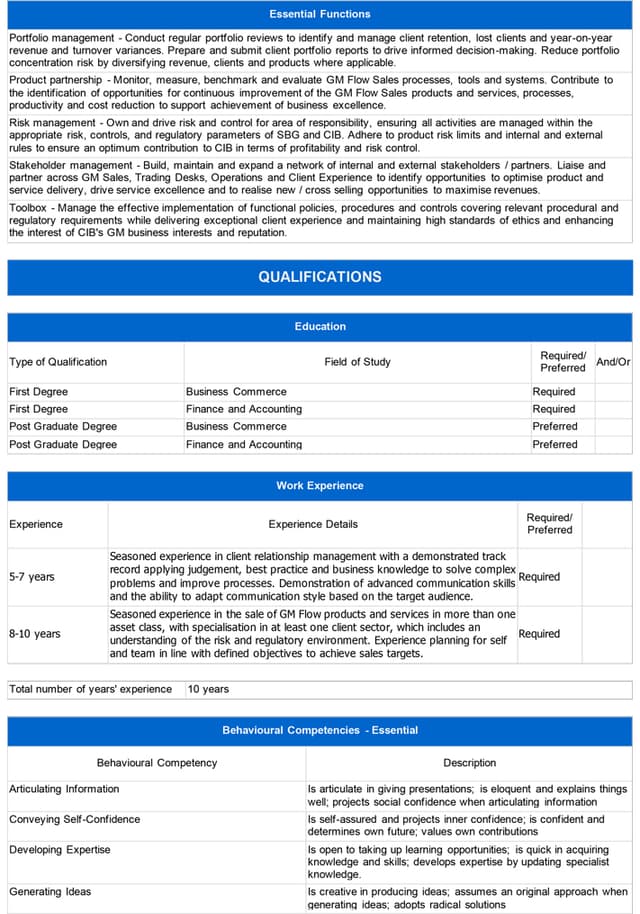 Standard Bank recrute un(e) Client Manager à Lubumbashi